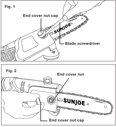 Postavljanje/Zamjena vodilice i lanca - Korak 1