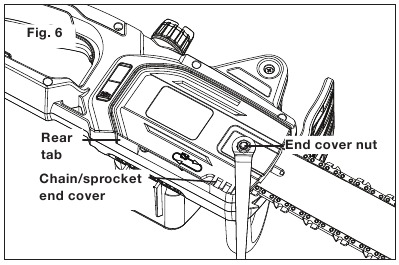 Postavljanje vodilice + lanca - Korak 6