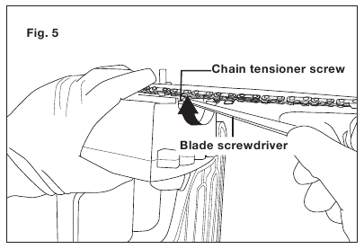 Postavljanje vodilice i lanca - Korak 5