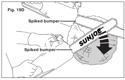 Za piljenje trupca pomoću nazubljenog branika - Korak 1