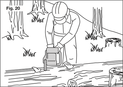 Za piljenje trupca pomoću nazubljenog branika - Korak 2