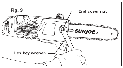 Postavljanje/zamjena vodilice i lanca - Korak 2