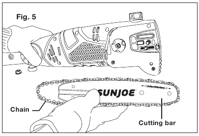 Postavljanje/zamjena vodilice i lanca - Korak 4