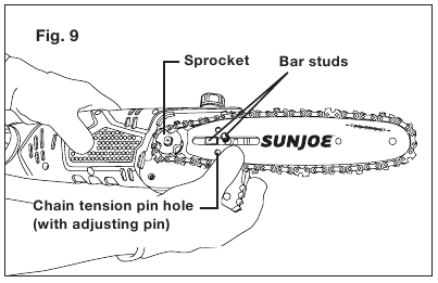 Postavljanje/zamjena vodilice i lanca - Korak 7