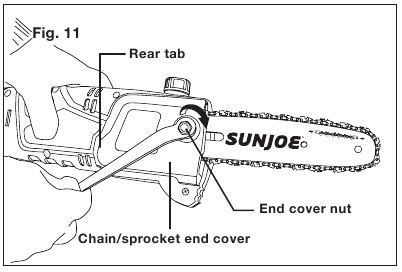 Postavljanje/zamjena vodilice i lanca - Korak 9