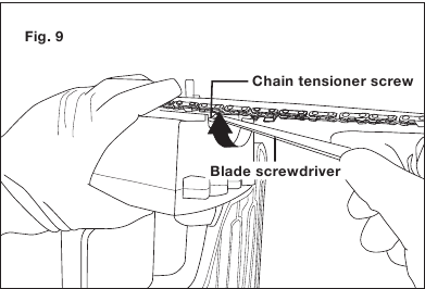 Pode&scaron;avanje napetosti lanca - Korak 1