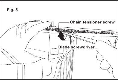 Postavljanje vodilice i lanca - Korak 5