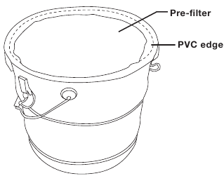 Postavljanje predfiltra - Korak 2 - Poravnajte PVC rub
