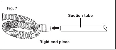 Anbringen des Saugschlauchs und -rohrs &ndash; Schritt 2