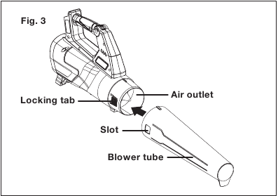 Colocaci&oacute;n del tubo del soplador de chorro