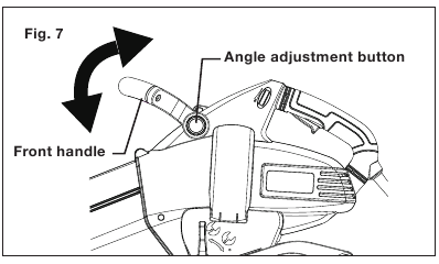 Ajuste del mango delantero