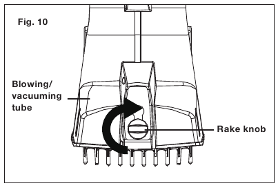 Ajuste del rastrillo - Paso 2