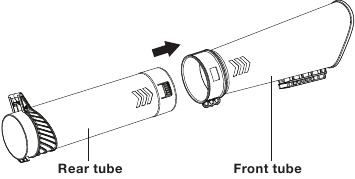 Montaje como aspiradora/trituradora - Paso 1