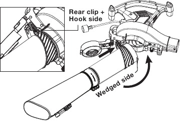 Montaje como aspiradora/trituradora - Paso 3