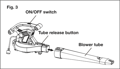 Montaje como soplador - Paso 3