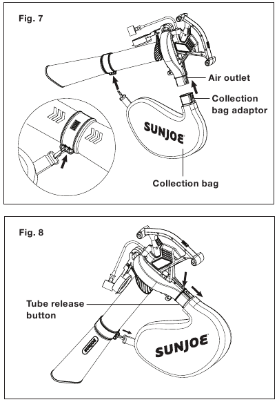 Montaje como aspiradora + trituradora - Paso 3