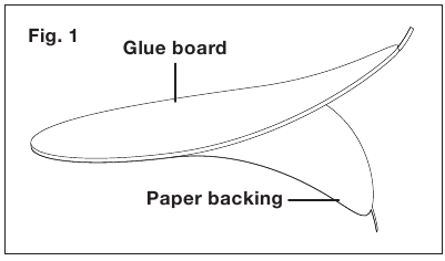 Instalaci&oacute;n del tablero de pegamento - Paso 1