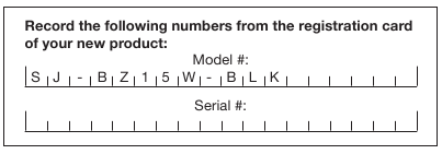 Modelo + N&uacute;meros de serie