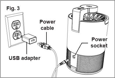 Encendido del atrapa insectos