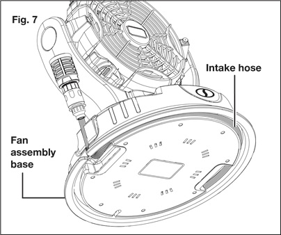 Use el ventilador sin nebulizaci&oacute;n - Paso 1