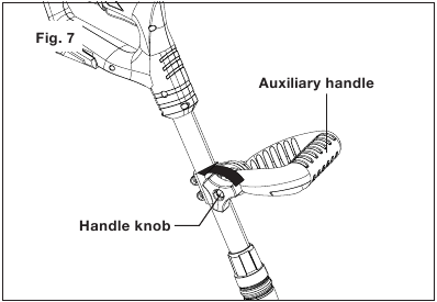 Auxiliary Handle Adjustment - Step 1