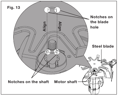 Reemplace la cuchilla de labranza - Paso 2 - Inserte la nueva cuchilla de acero