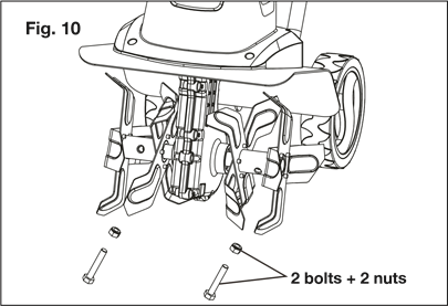 Cambio de las cuchillas - Paso 1
