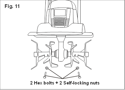 Cambio de las cuchillas - Paso 1