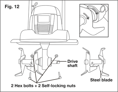 Cambio de las cuchillas - Paso 2