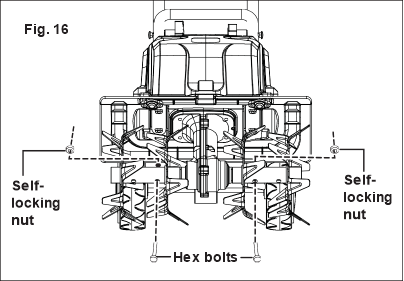 Cambio de las cuchillas - Paso 1