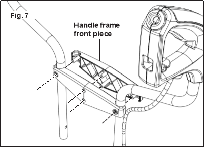 Montaje de las manijas superiores - Paso 3