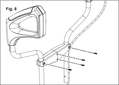 Montaje de las manijas superiores - Paso 4