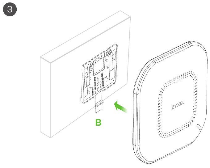 Wand-/Plafondmontage - Stap 2