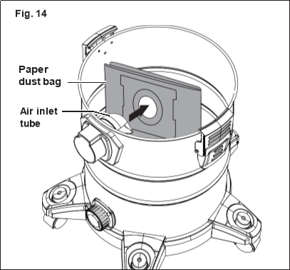 Mode Penyedotan Debu Kering - Langkah 3