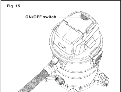 Mode Penyedotan Debu Kering - Langkah 4