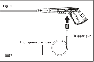 Kokoaminen - Vaihe 8 - Liit&auml; korkeapaineletku
