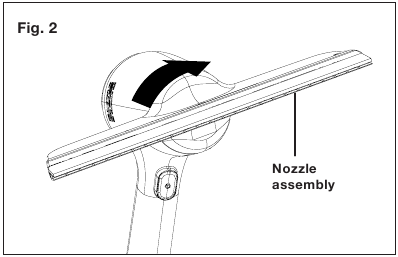 Sastavljanje - Korak 2 - Zakrenite sklop mlaznice