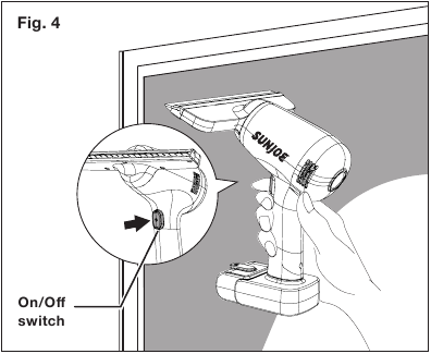 Opći postupak usisavanja - Korak 1