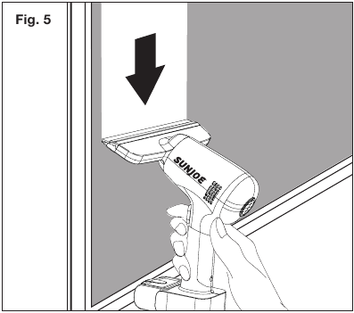 Opći postupak usisavanja - Korak 2