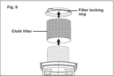 Membersihkan Filter Kain