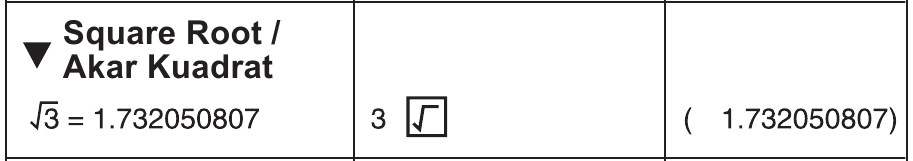Hesaplama &Ouml;rnekleri - &Ouml;rnek 4 - Karek&ouml;k