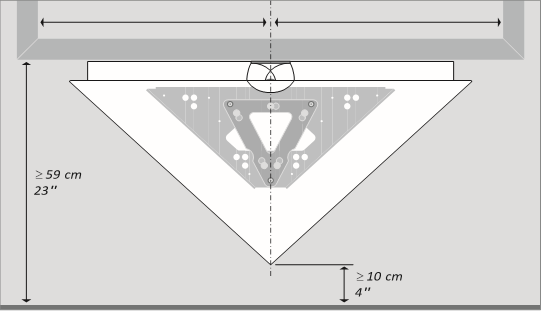 Postavljanje zvučnika &ndash; zidni nosač