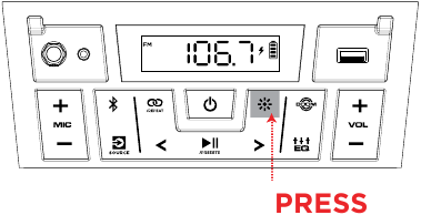 Funcionamiento - alternando entre los modos LED