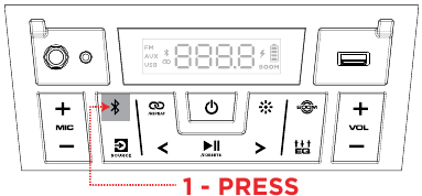 Emparejamiento de un dispositivo Bluetooth - Paso 1 - Encendido