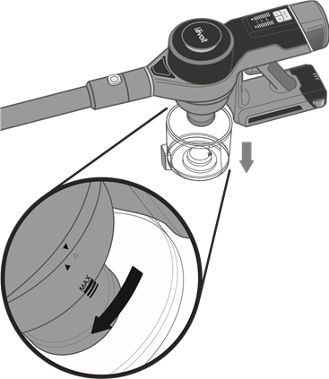 P&ouml;lys&auml;ili&ouml;n ja metallisuodattimen puhdistus - Vaihe 1