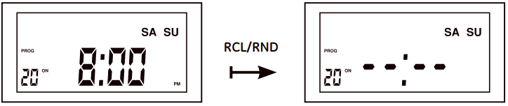 Pantalla de la hora actual