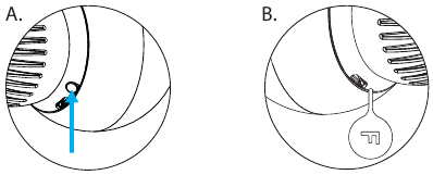 Menambahkan ke jaringan Z-Wave - Menekan tombol