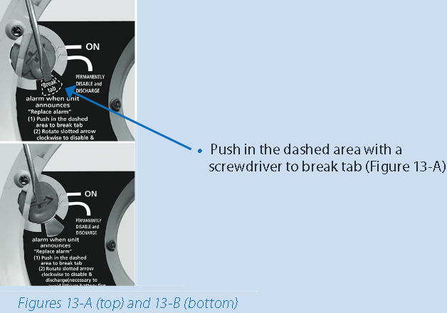 Para desativar permanentemente o alarme