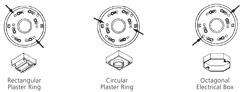 SELECTAȚI GĂURILE DE MONTARE CORECTE PE INELUL DE FIXARE