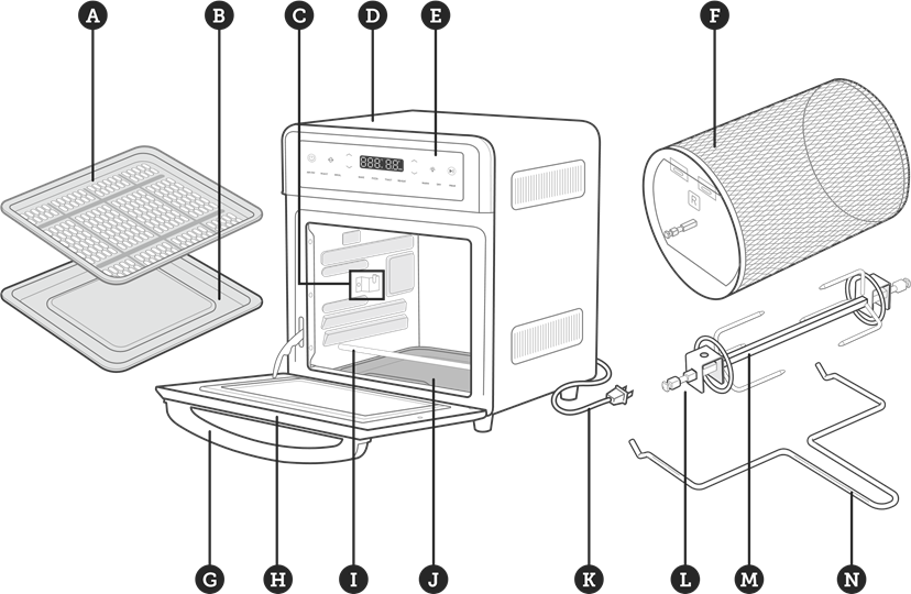 POZNAWANIE PIEKARNIKA Z FUNKCJĄ FRYTKOWNICY POWIETRZNEJ
